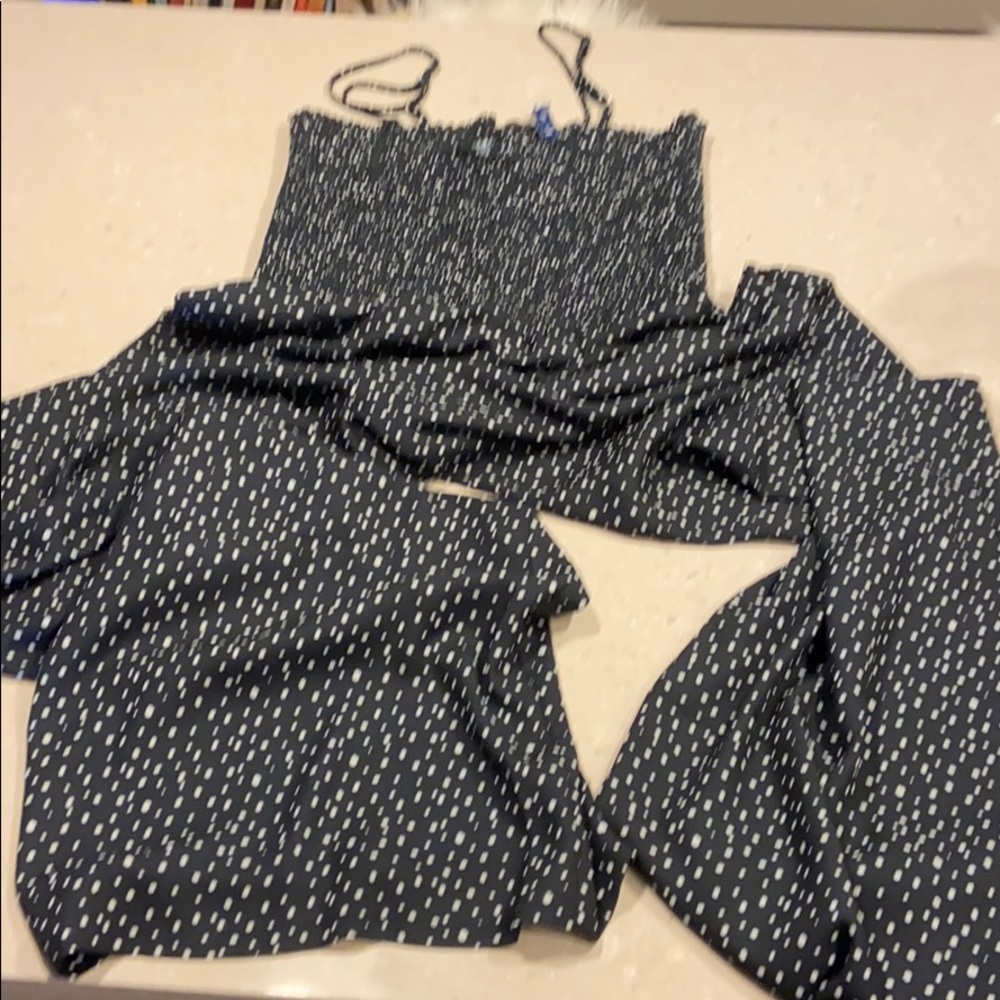 Wide leg summer jumpsuit